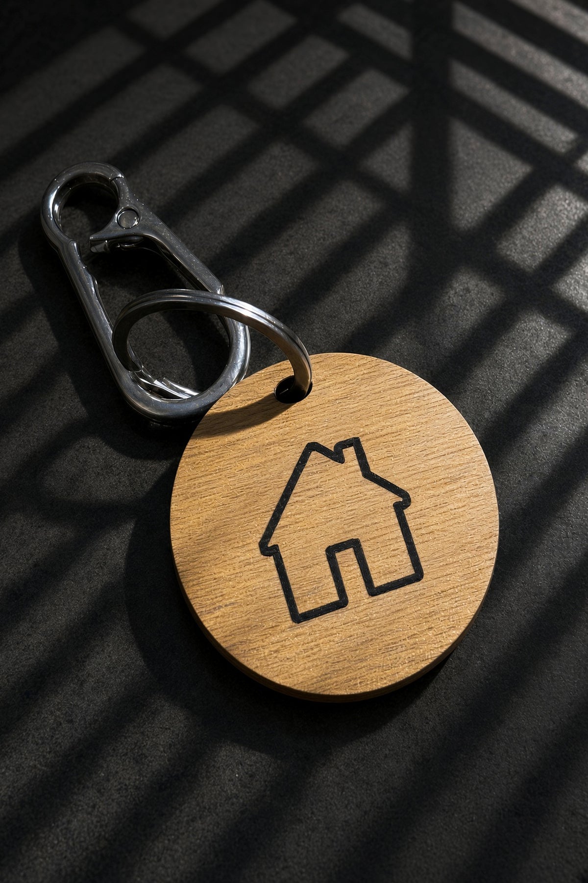 Wooden keychain - Gaia