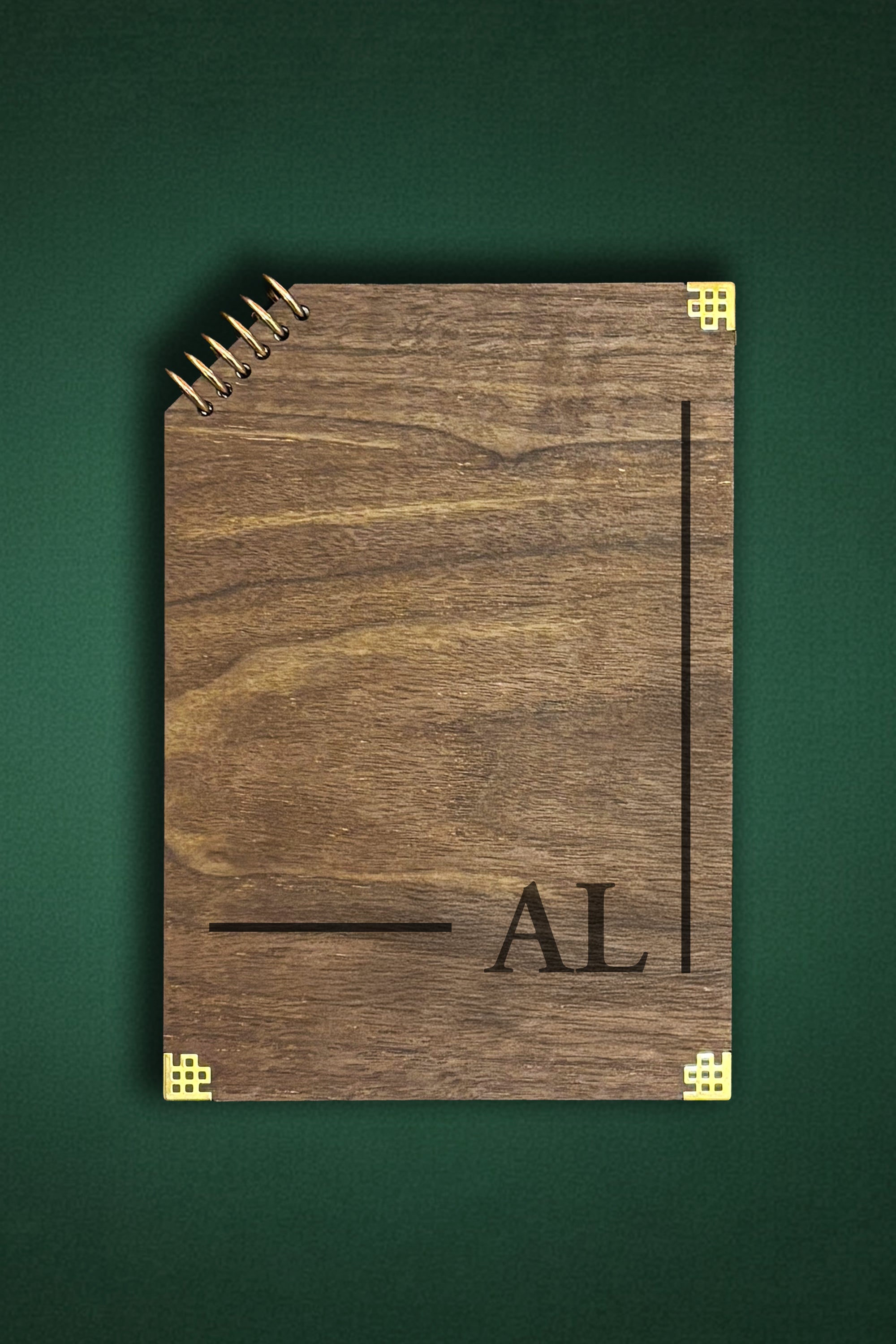 Ava Lux - Edge Walnut – Executive Wooden B5 Notebook