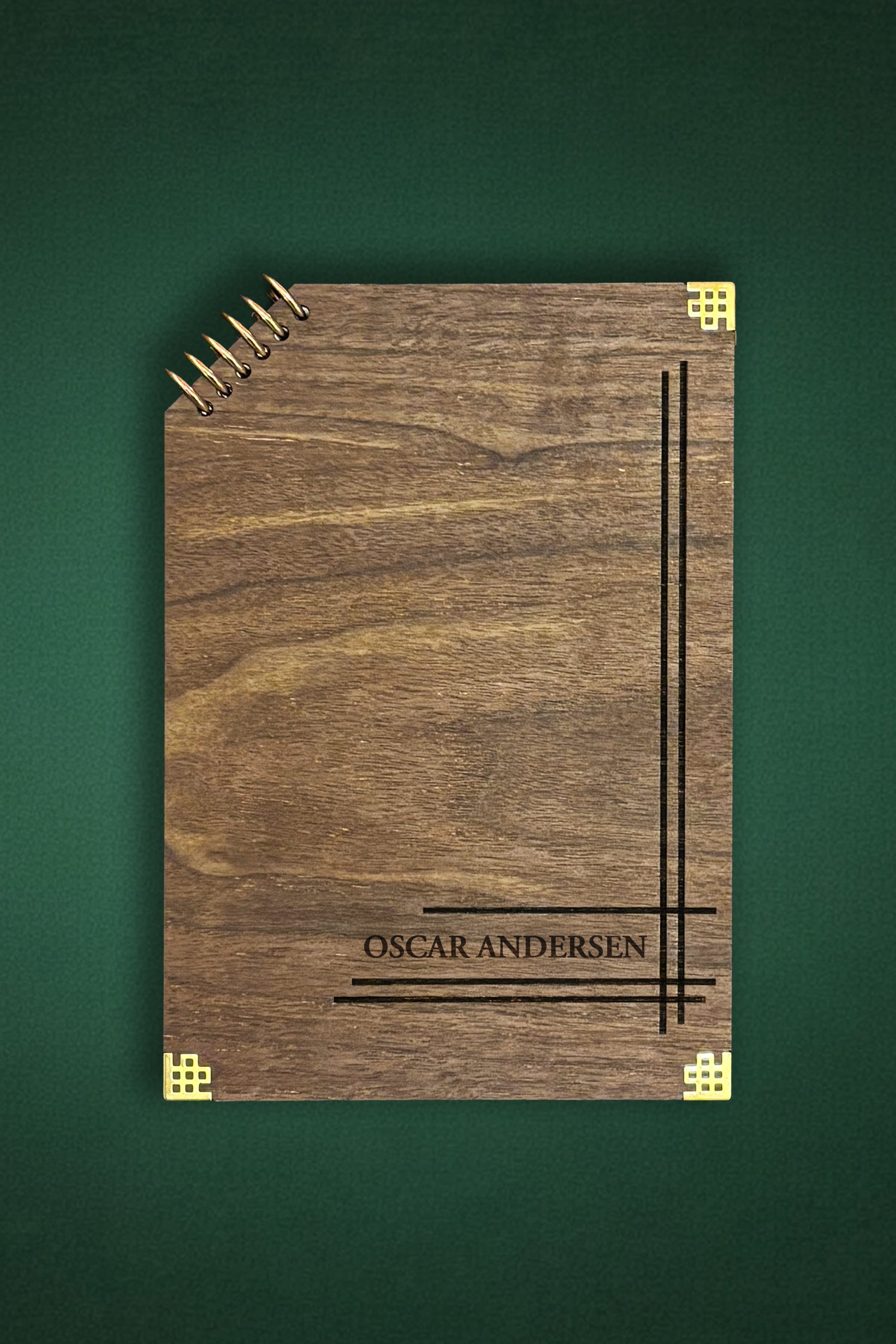 Ava Lux - Edge Walnut – Executive Wooden B5 Notebook