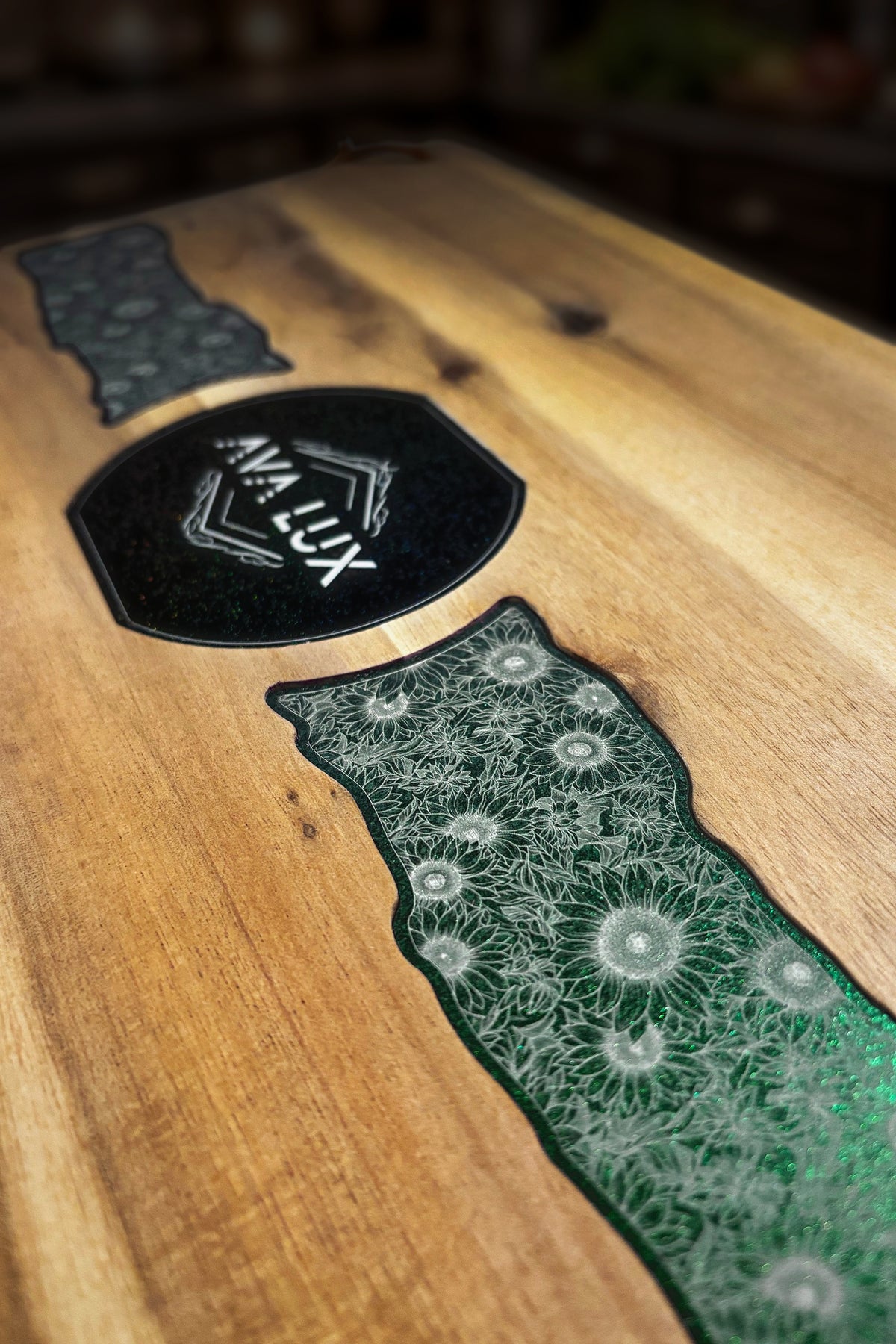 Large Wooden Cutting Board - River
