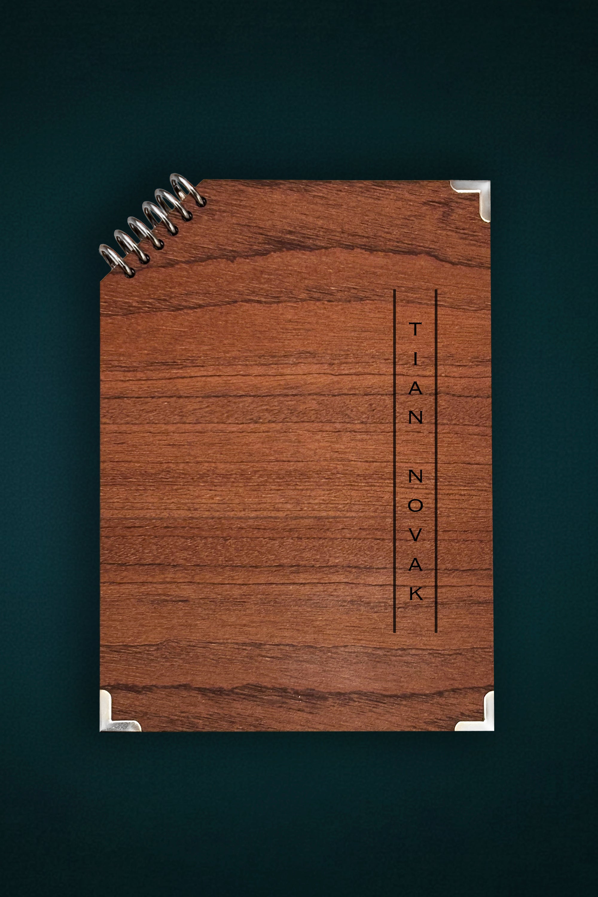 Ava Lux - Edge Sapele – Wooden B5 Notebook