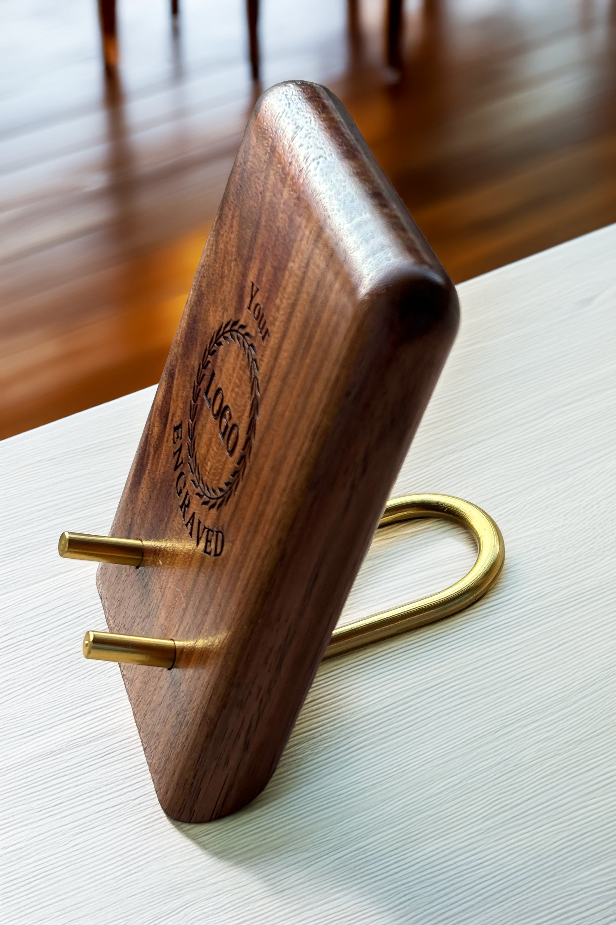 Personalized Engraved Wooden Phone Stand